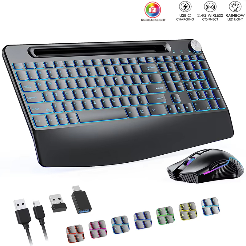 Gaming Keyboard Mouse Wireless - Clavier et souris sans fil 2.4G