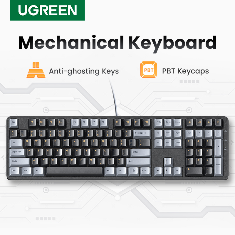 Gaming Keyboard Corsair - UGREEN-Clavier mécanique filaire, 108 touches PBT,
