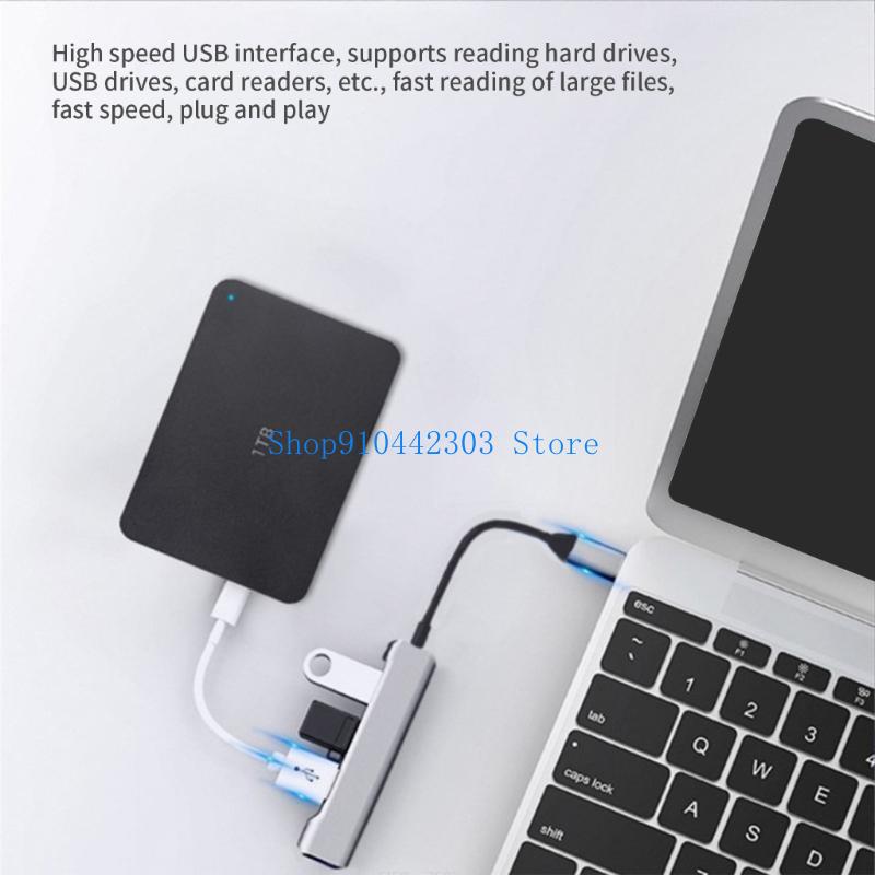 Gaming Keyboard Splitter - Répartiteur USB 652F Hub USB C/USB