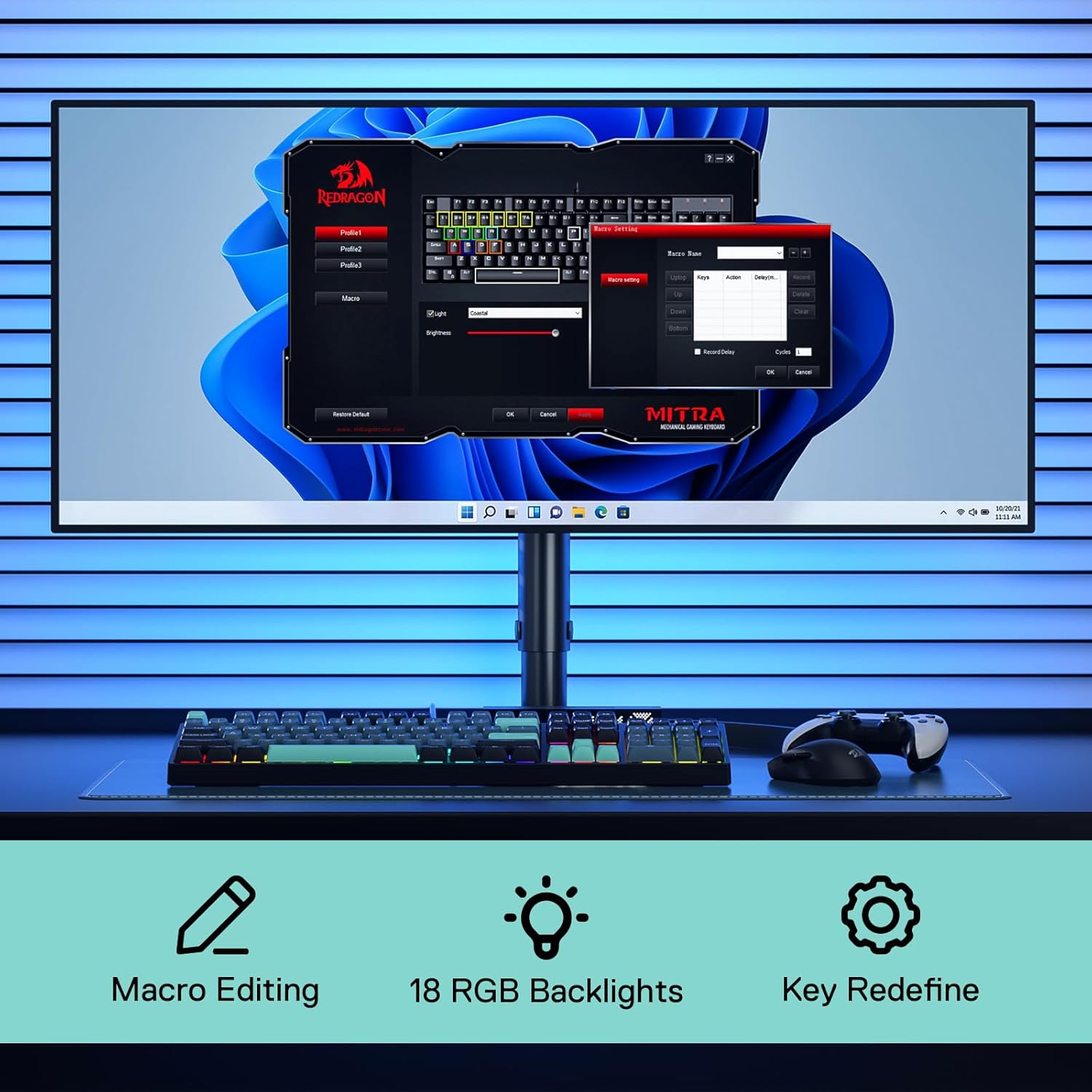 Redragon SE filaire RGB Gaming - Gaming Keyboard Corsair avis et prix