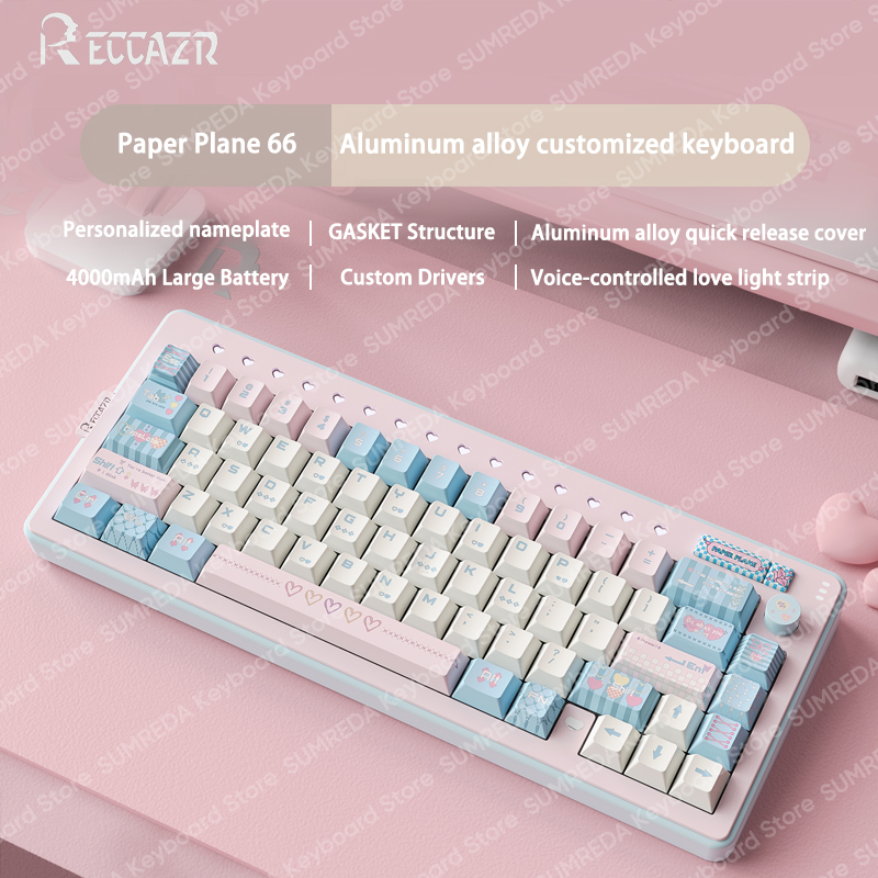 RECCAZR R66 papier Plane66 Kit - Gaming Keyboard Hot Swappable avis et prix