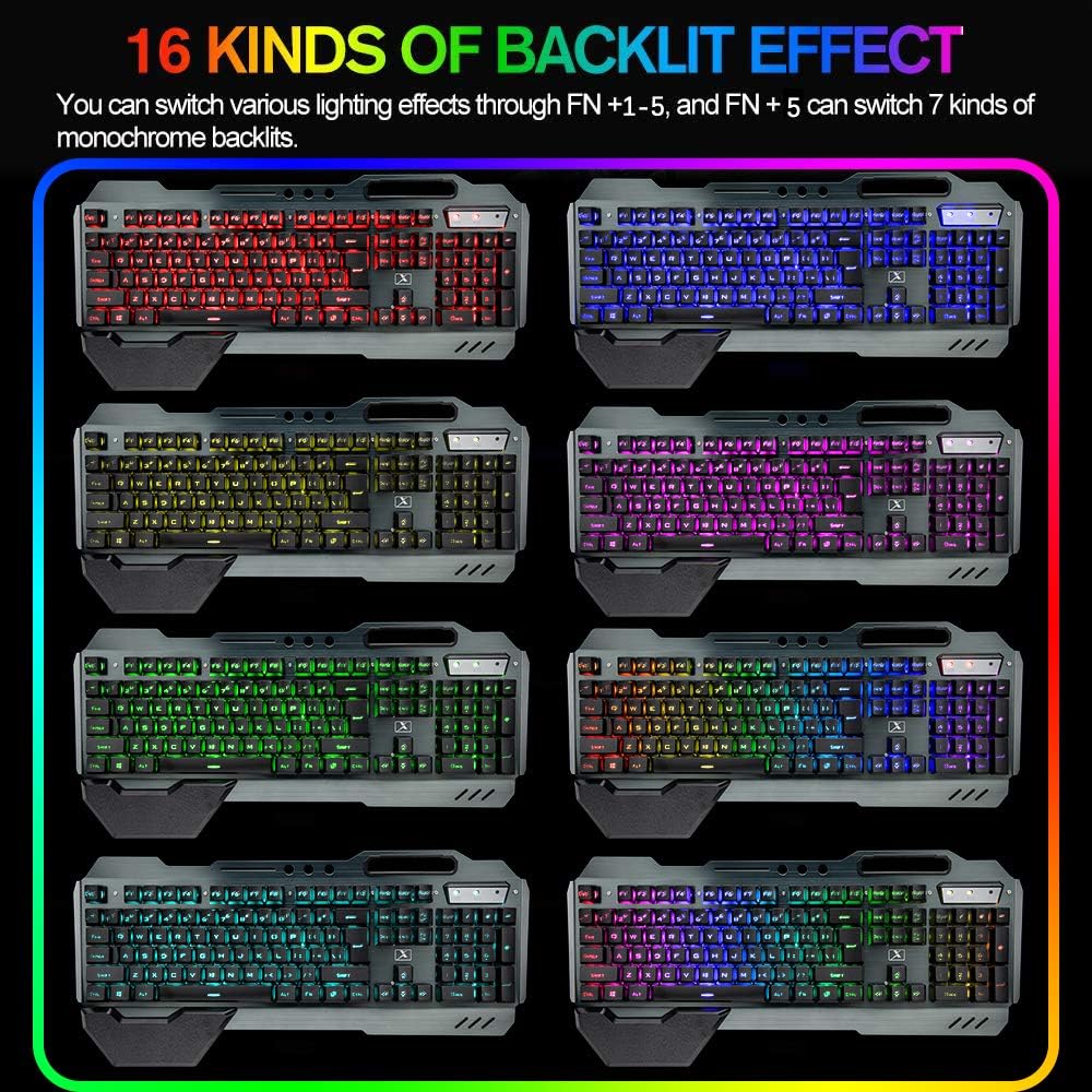 Clavier et souris de jeu sans  - Gaming Keyboard Mouse And Headset Combo avis et prix