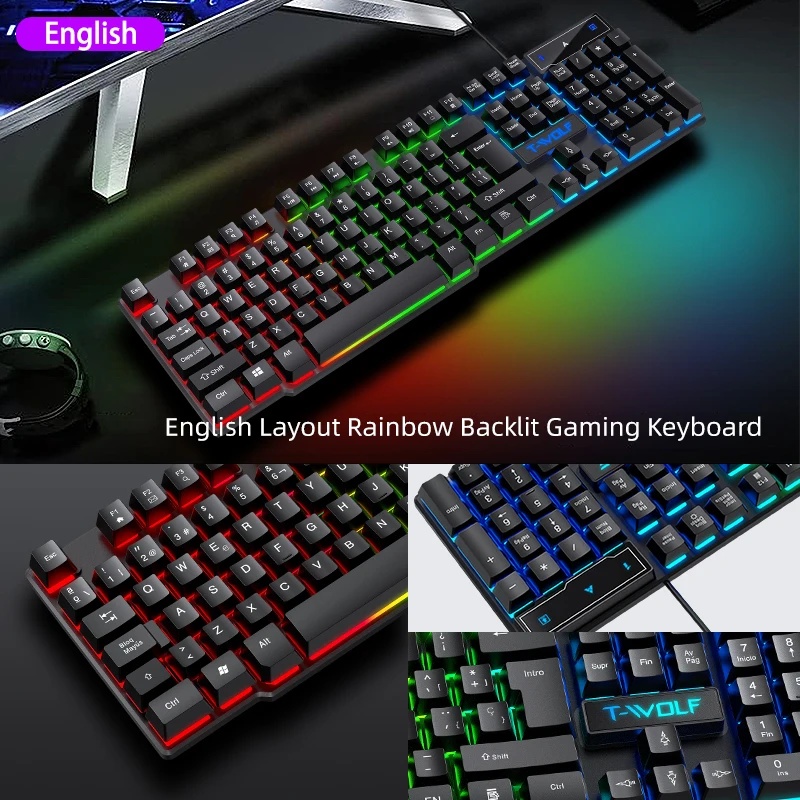 Ensemble de jeu 5-en-1 : clavi - Gaming Keyboard Mouse And Headset Combo avis et prix