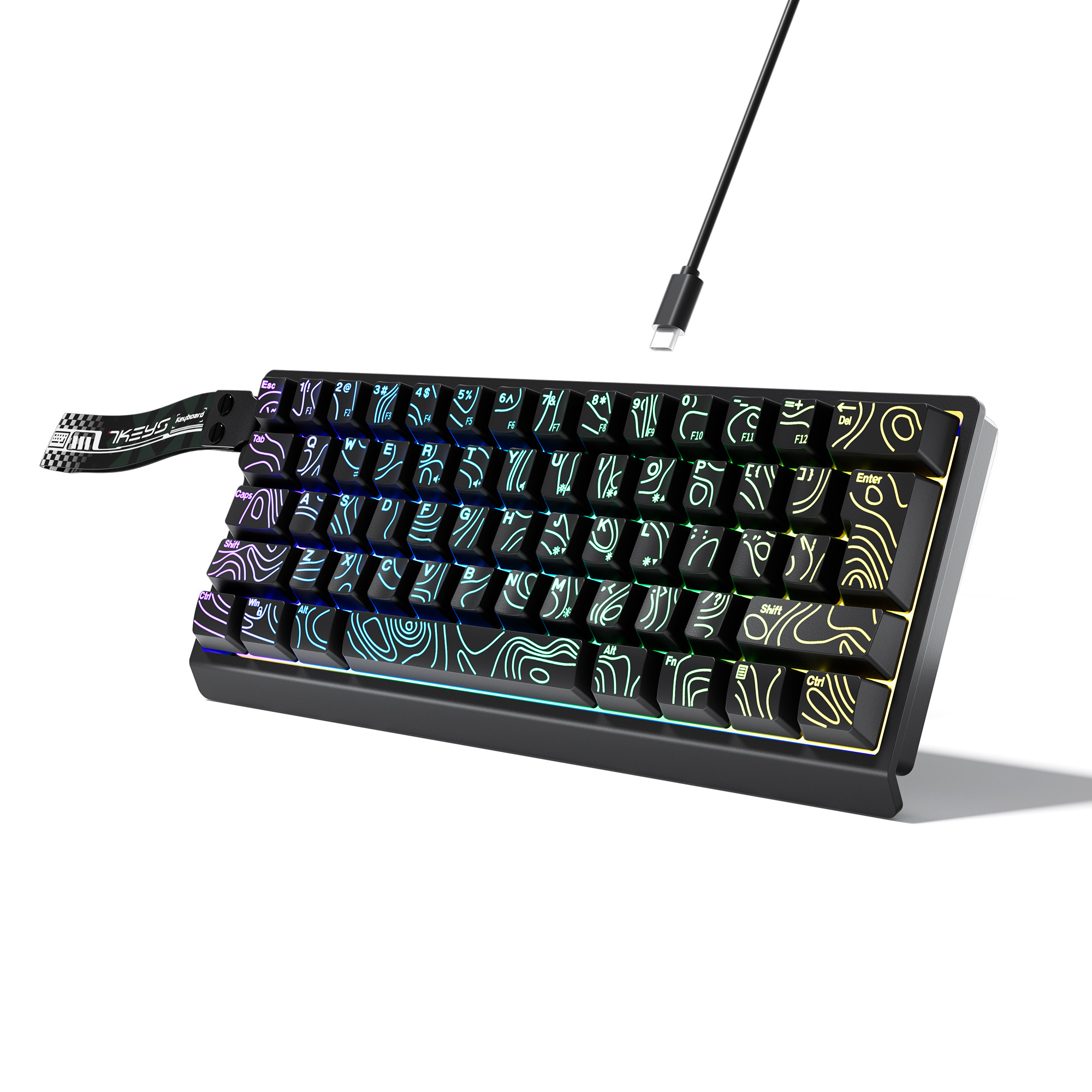 Clavier filaire compact 60% av - Gaming Keyboard Thocky avis et prix