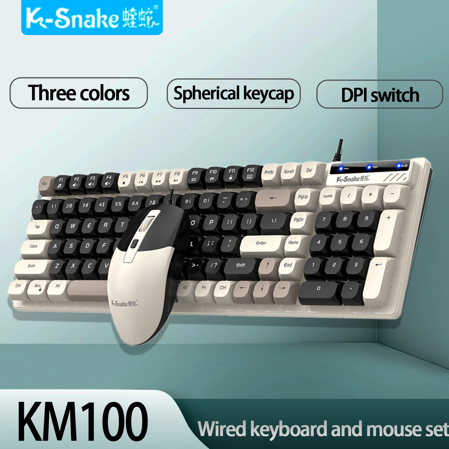 K-Snake KM100 ensemble clavier - Gaming Keyboard Mouse And Headset Combo avis et prix