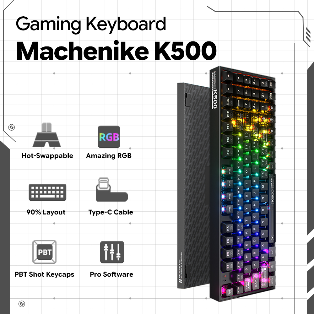 Clavier mécanique filaire Mach - Gaming Keyboard Hot Swappable avis et prix