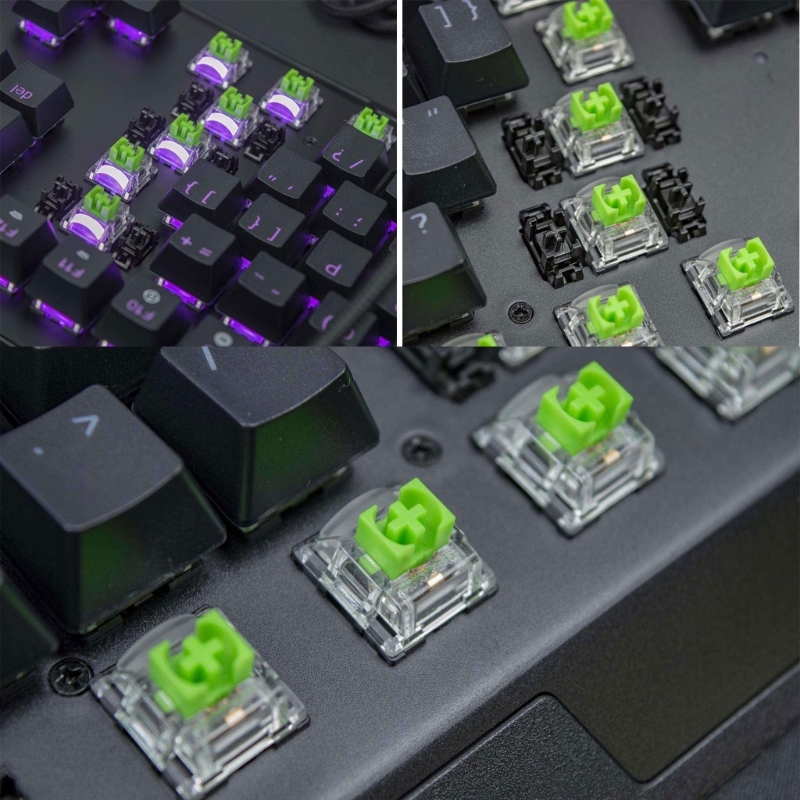 Commutateurs RVB verts pour cl - Gaming Keyboard No Rgb avis et prix
