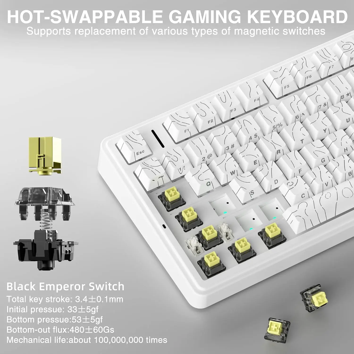Clavier mécanique de jeu AULA  - Gaming Keyboard He avis et prix