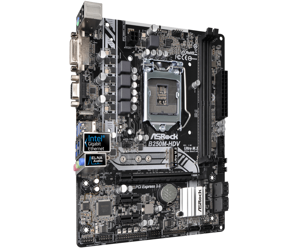 Carte mère ASRock B250M-HDV, s - Intel Cpu Core I5 avis et prix